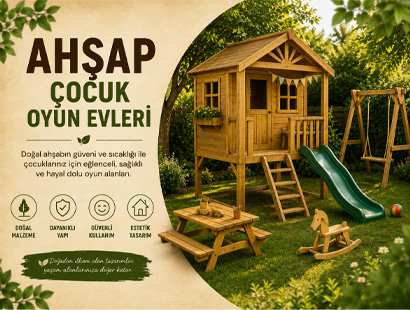 Ahşap Çocuk Oyun Evleri